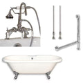Acrylic Double Ended Clawfoot Bathtub 70 x 30 in. S68305