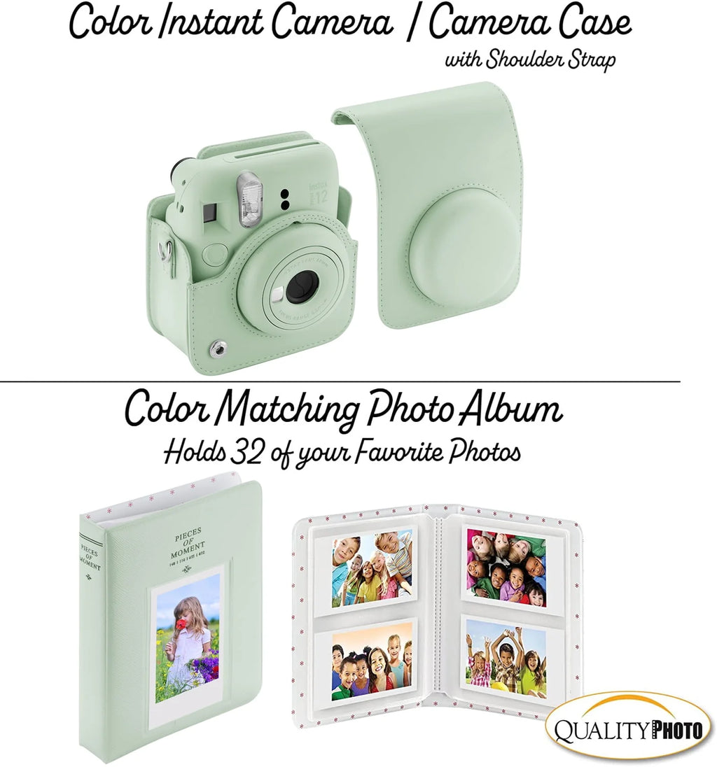 Blossom Pink Instant Camera with Case and Accessory Kit I93484