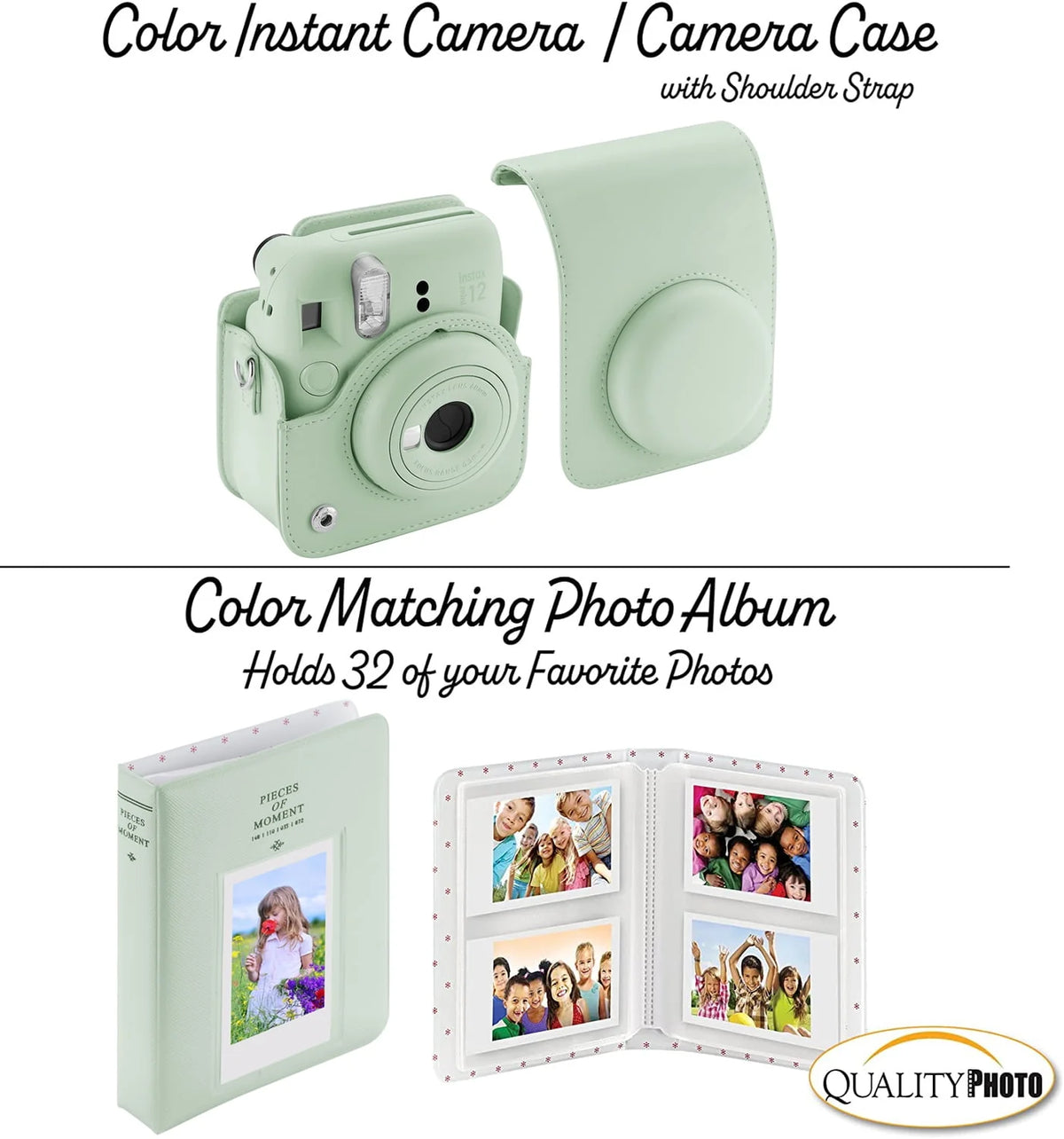 Blossom Pink Instant Camera with Case and Accessory Kit I93484