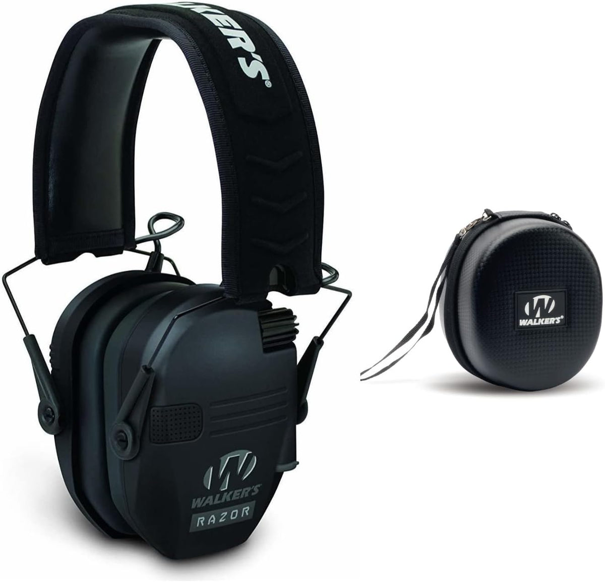 Razor Slim Electronic Shooting Hearing Protection Muff with Protective Case D41167