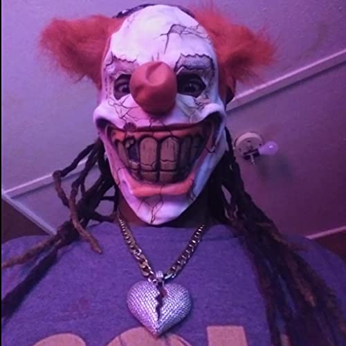 Scary Clown Mask & Inflatable Snowman Decor U446915