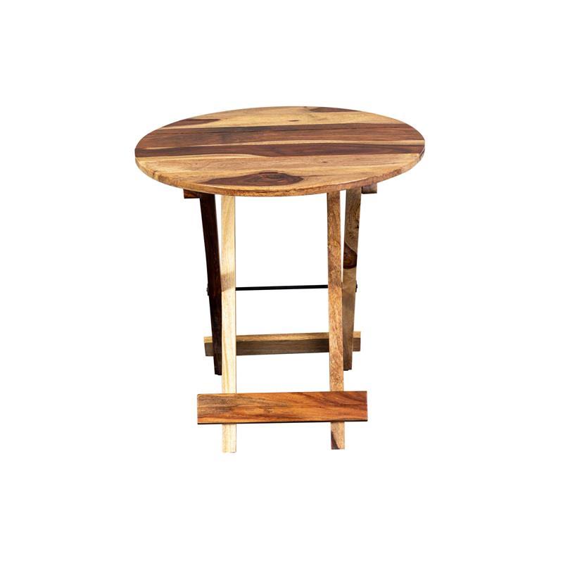 Solid Wood Round Accent Table N224001