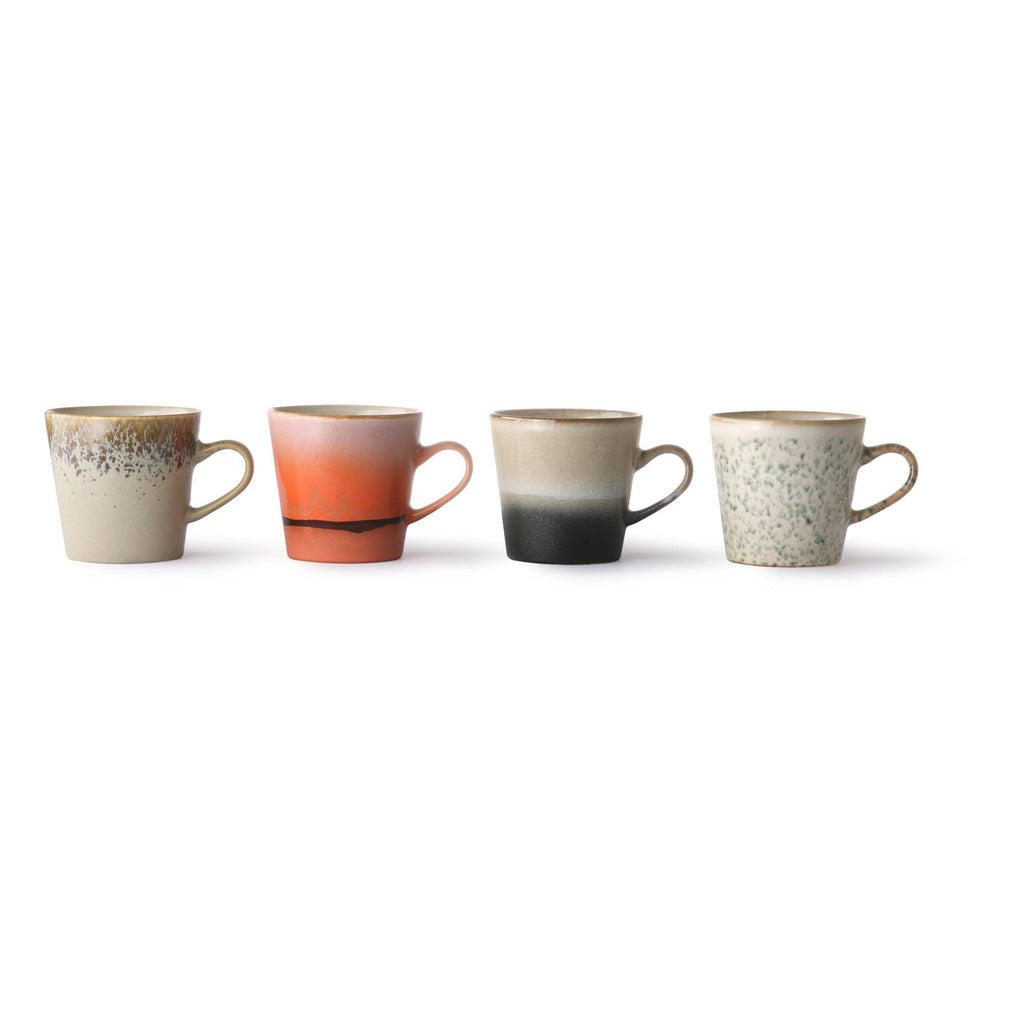 Set of 4 Multicoloured Mugs A6537
