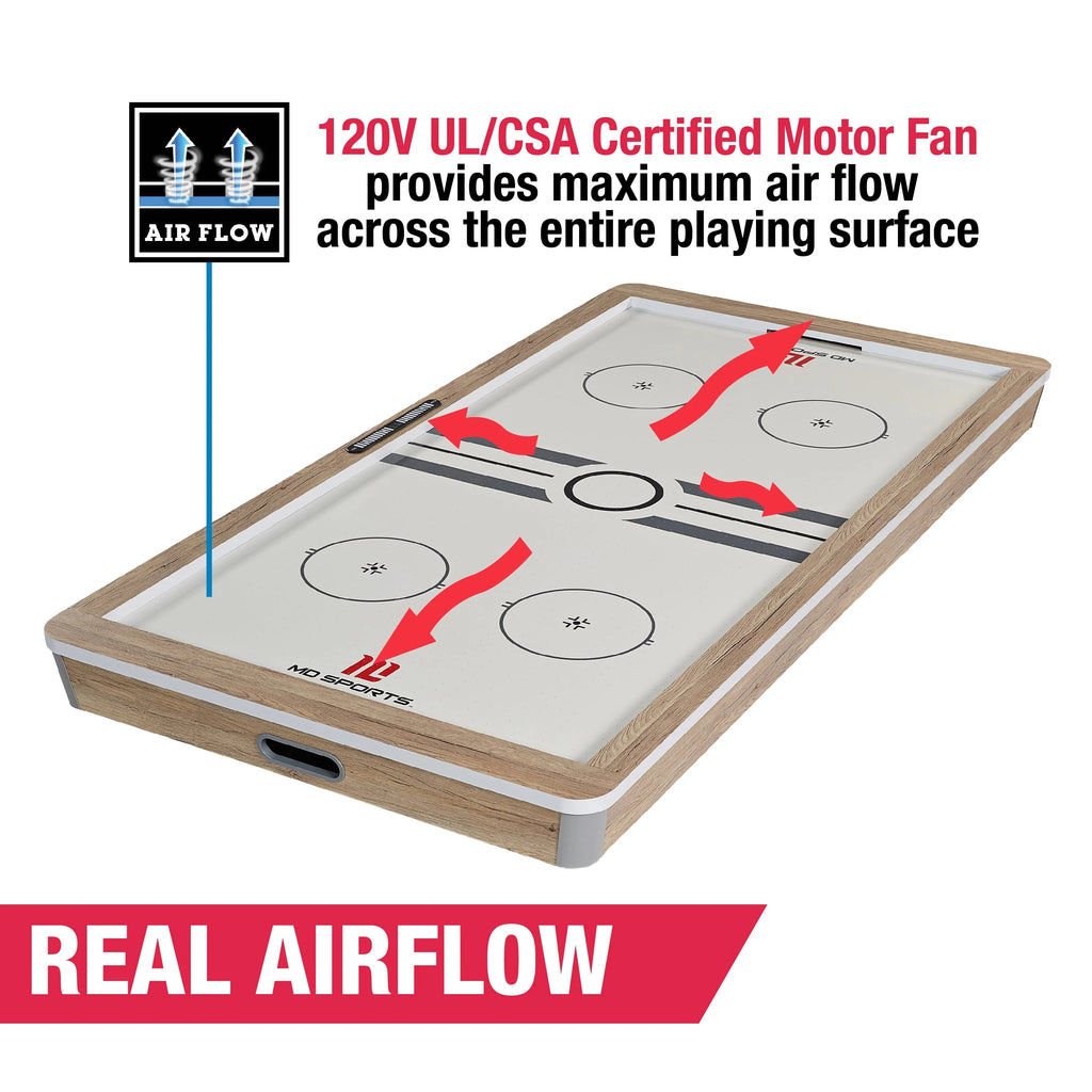 7' Air Powered Hockey Table with Pusher and Puck Set T980