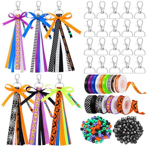 233 Pcs DIY Bead Keychain Making Kit K937