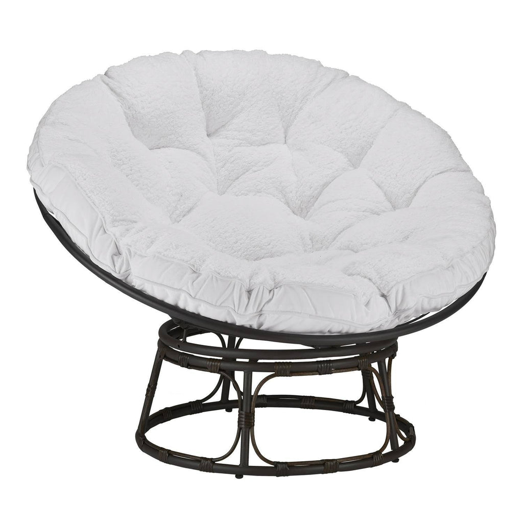 Navy Fabric Papasan Chair J6165
