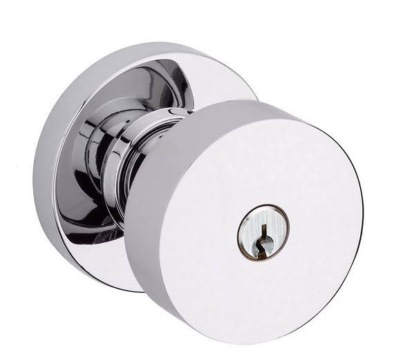 Polished Brass Keyed Entry Knobset V7833