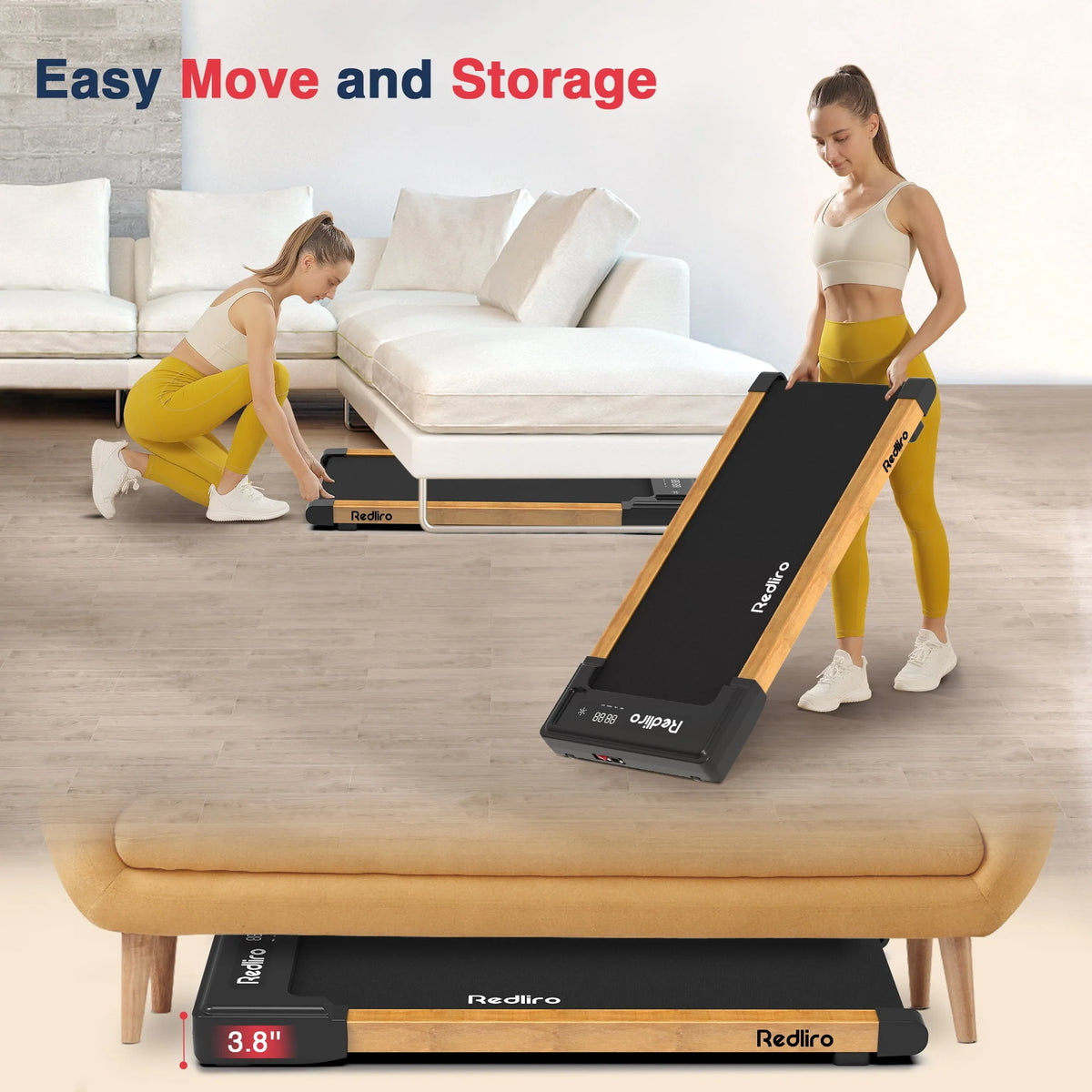 White Walking Pad Treadmill S332