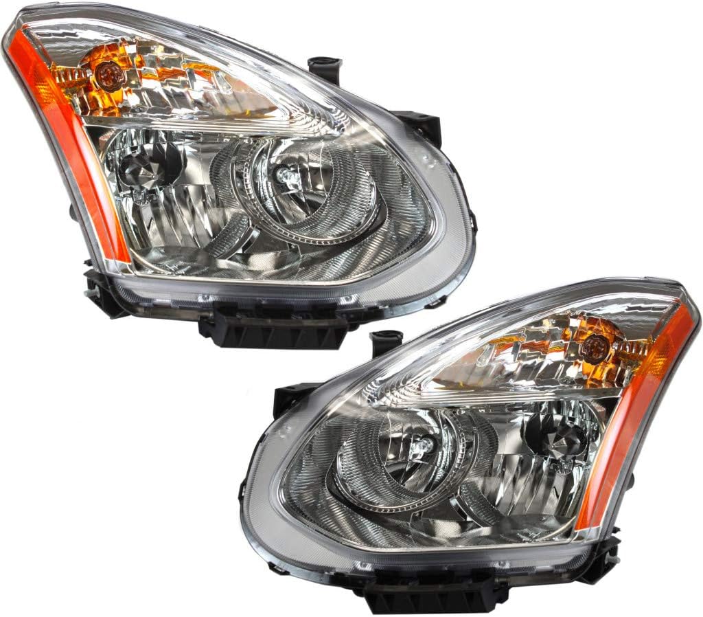 Headlight Assembly for Nissan Rogue 2013 Halogen Pair T892691