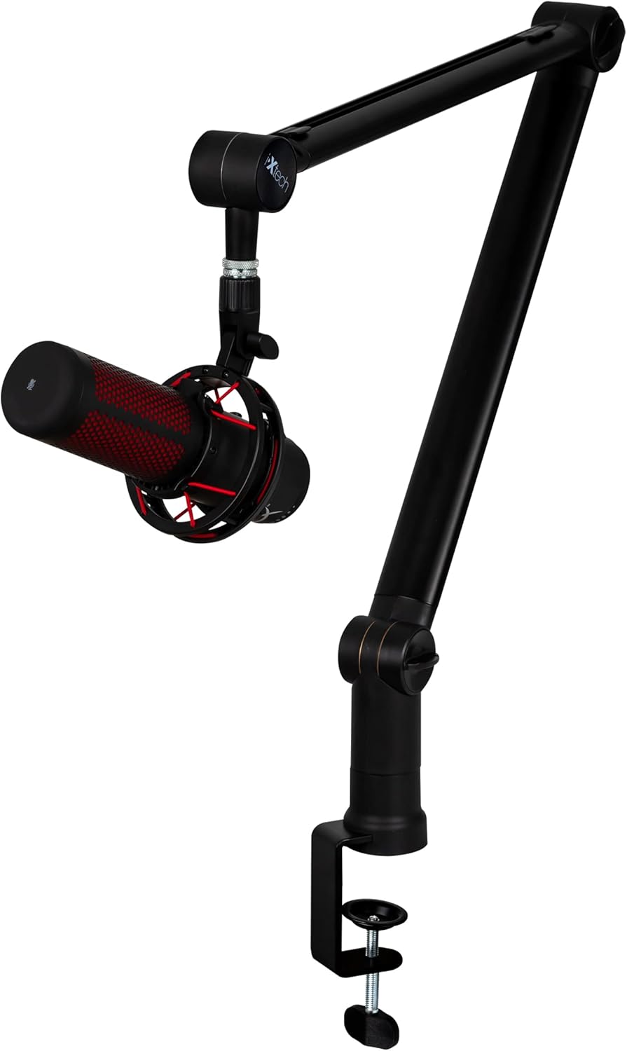 Microphone Boom Arm with Desk Mount, 360° Rotatable, Adjustable and Foldable Scissor Mounting, Pack of 2 N7847