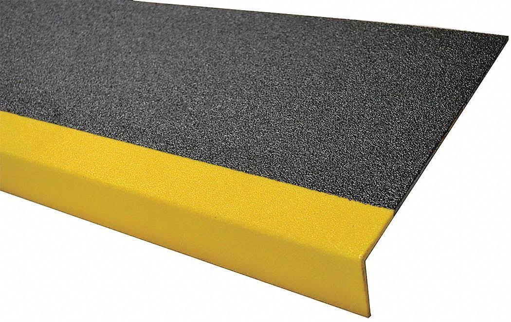 FRP Step Cover, ylw/blk, 48 B6467