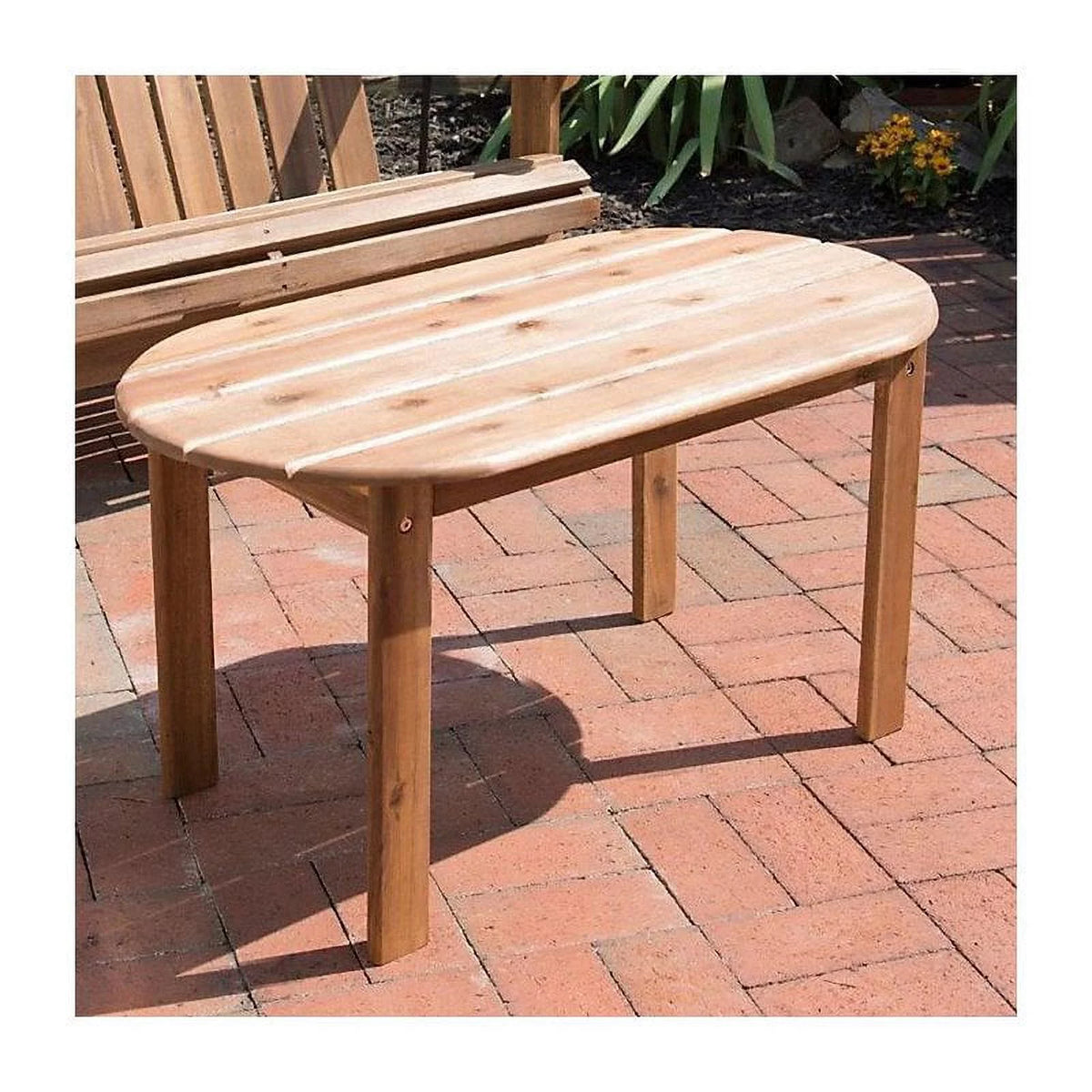 Brown Wood Outdoor Coffee Table P3942