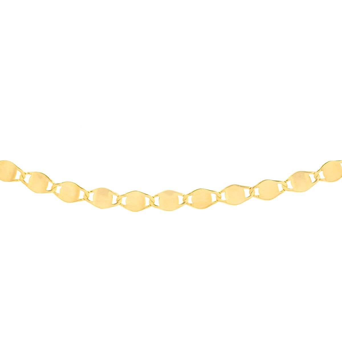 14K Yellow Gold Choker Necklace with Bead Slider J603
