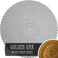 Hand-Painted Golden Oak Ceiling Medallion U860