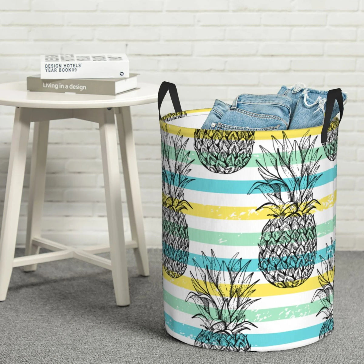 Waterproof Collapsible Large Laundry Baskets with Handles E4684