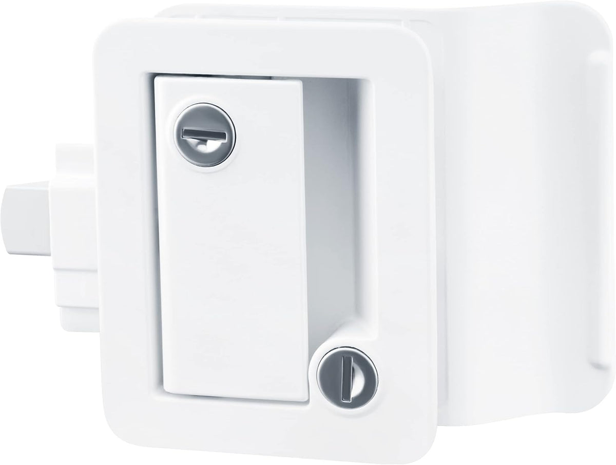 Black Zinc Alloy RV Door Lock with 4 Keys, Pack of 2 L938433