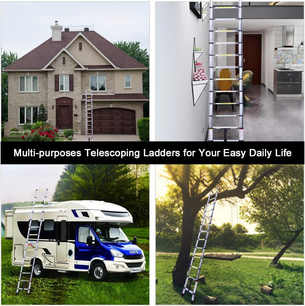 6.6FT Aluminum Telescoping Ladder L141994