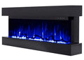 Black 50" 3-Sided Smart Electric Fireplace V287072