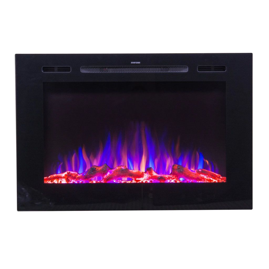 40" Wide 26.5" Tall Smart WIFI Enabled Electric Fireplace Z612