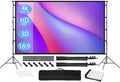 120 inch Portable Projector Screen with Stand and Carrying Bag N96143