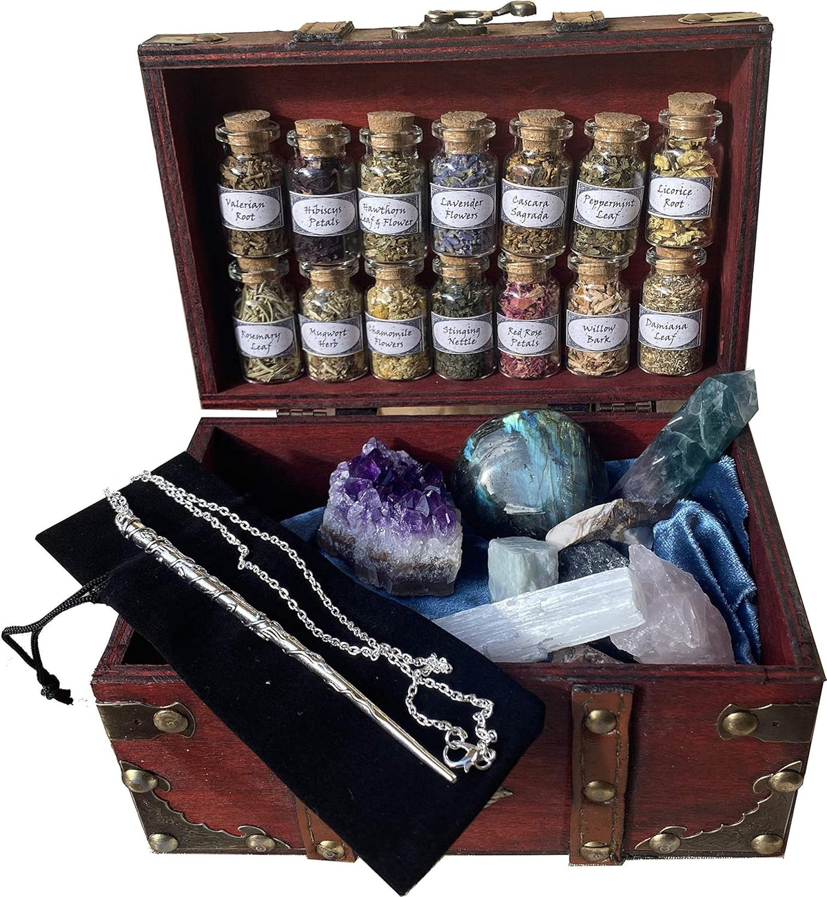 Wiccan Altar Supplies and Tools Crystal Herb Set K840632