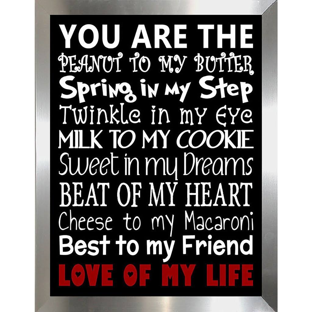 Framed Textual Art M1492