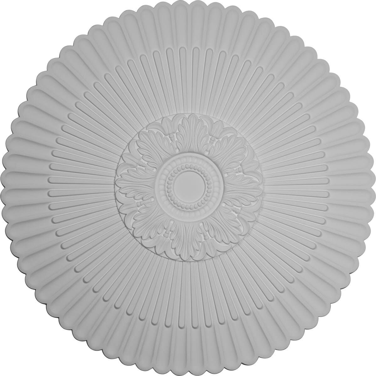 Hand-Painted Golden Oak Ceiling Medallion U860