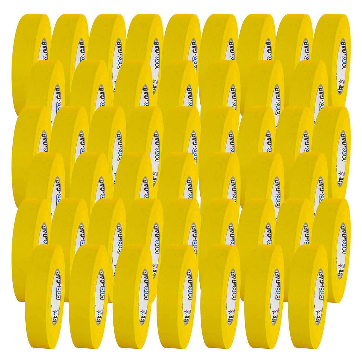 Yellow Gaffers Tape 1x22 x 50 Yard Roll (Pack of 48) R9006