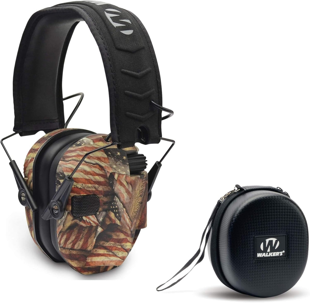 Razor Slim Electronic Shooting Hearing Protection Muff with Protective Case D41167