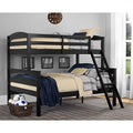 Black Wood Twin over Full Bunk Bed L56523