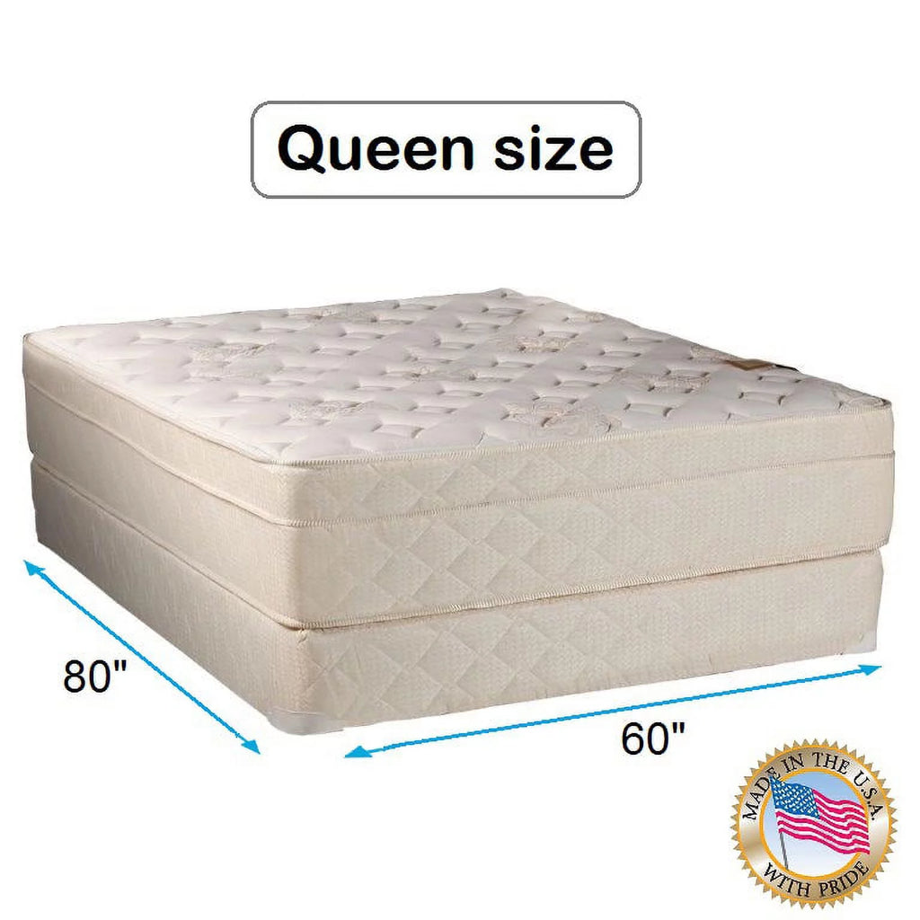 Queen Firm Foam Eurotop Mattress Set with Mattress Protector L6650