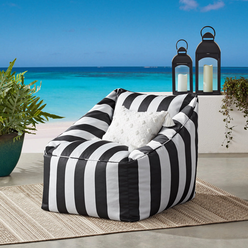 Turquoise Patio Bean Bag Chair W862425