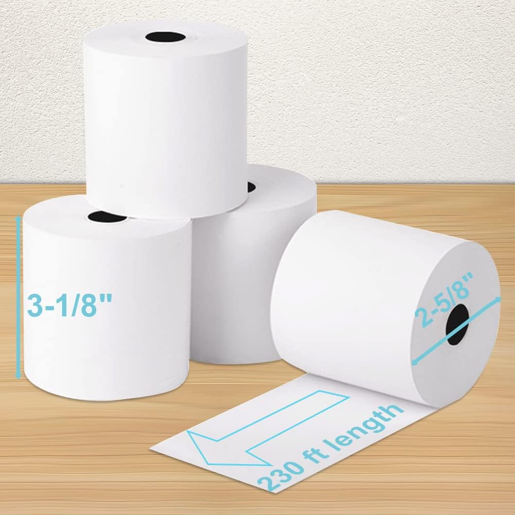 3 1/8 x 230' Thermal Paper Rolls (20 Rolls) C360