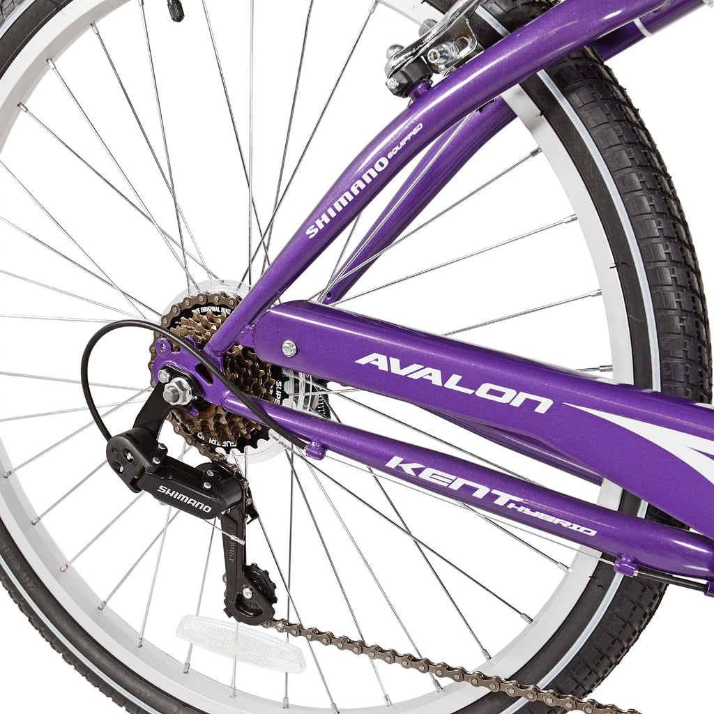 26 In. Purple Full Suspension Hybrid Bike H2100