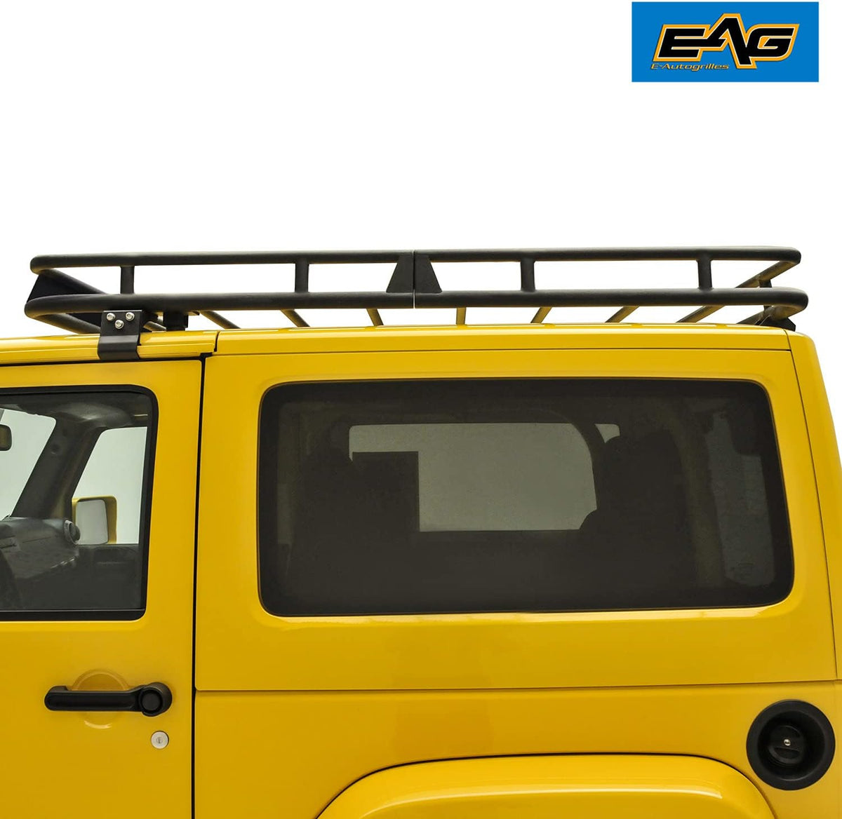 2/4 Door Roof Rack Cargo Basket with Wind Deflector 2 PCS I94833