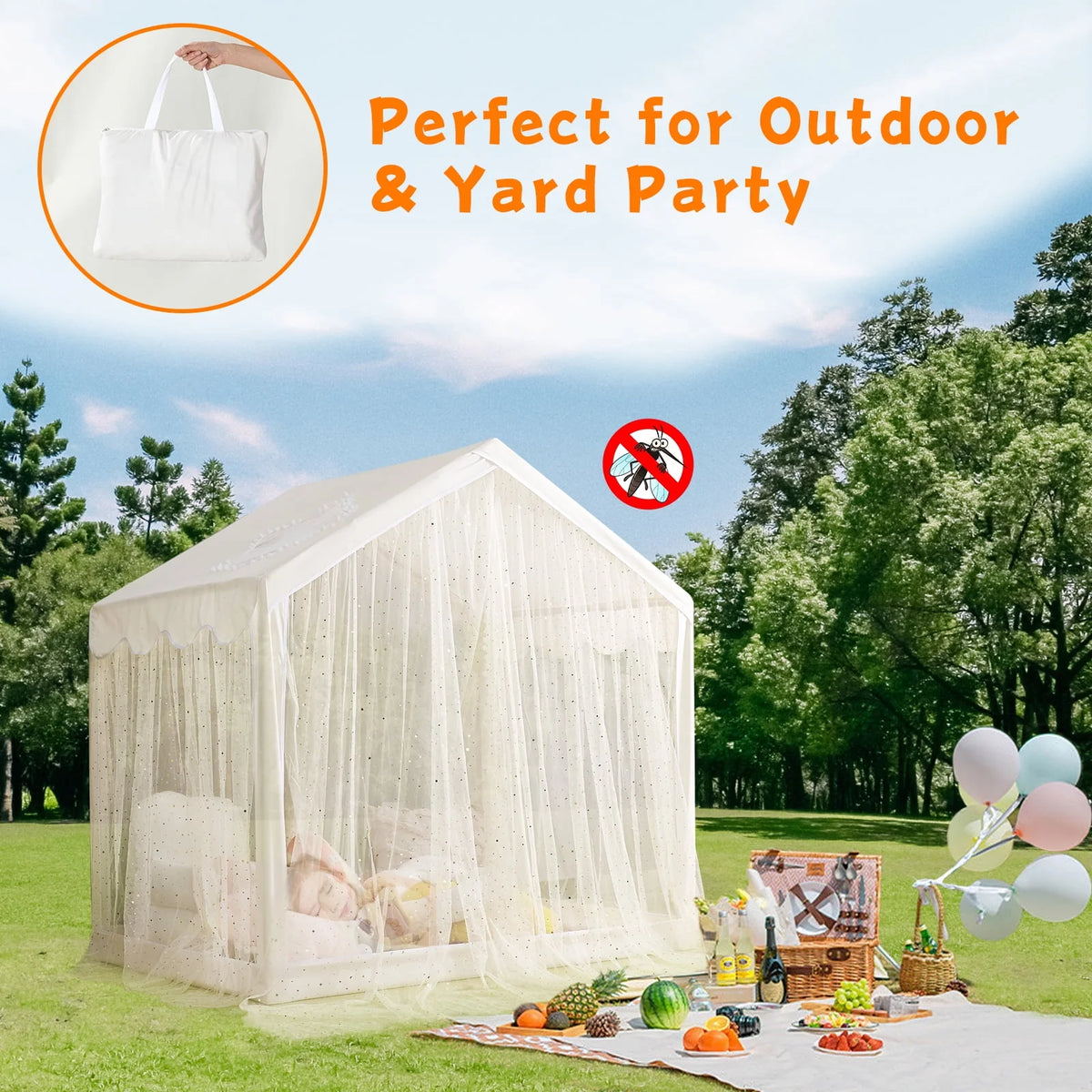 Kids Play Tent with Sequin Stars H965