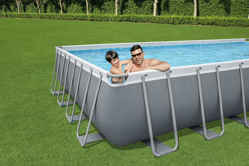 Power Steel 31'4 x 16' x 52 Rectangular Above Ground Pool Set N552208