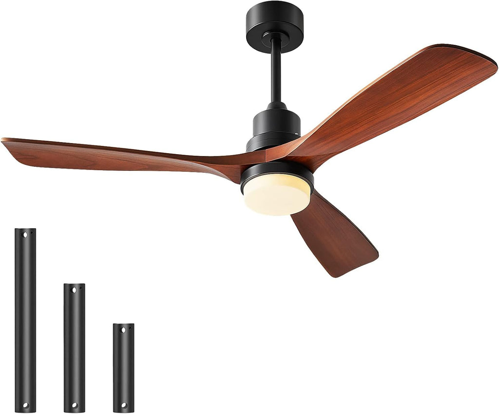 Black 52 Classical Ceiling Fan with Remote Control E736171