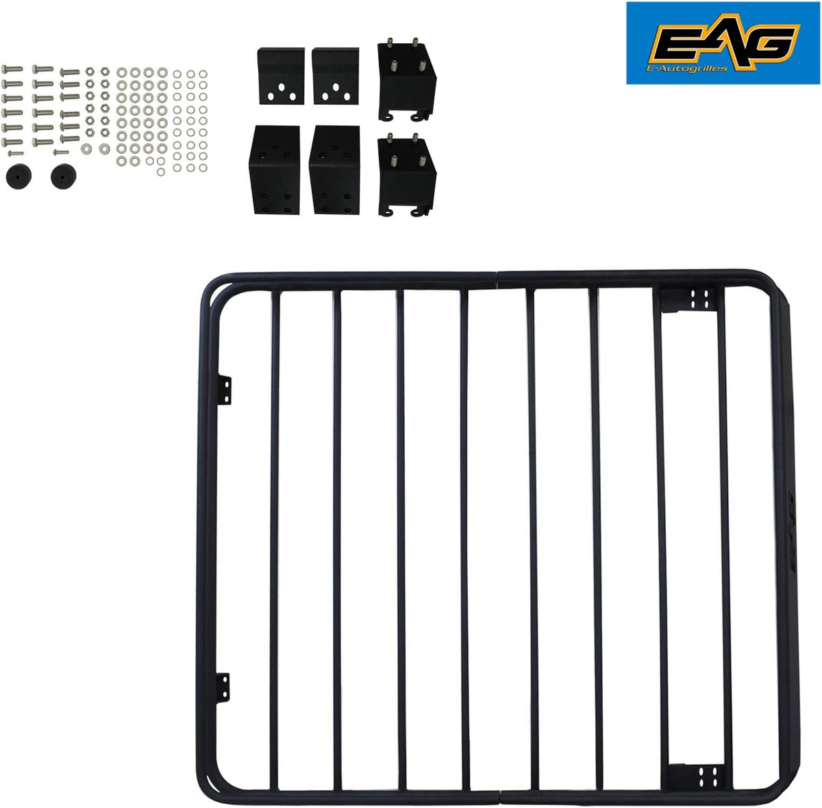 2/4 Door Roof Rack Cargo Basket with Wind Deflector 2 PCS I94833