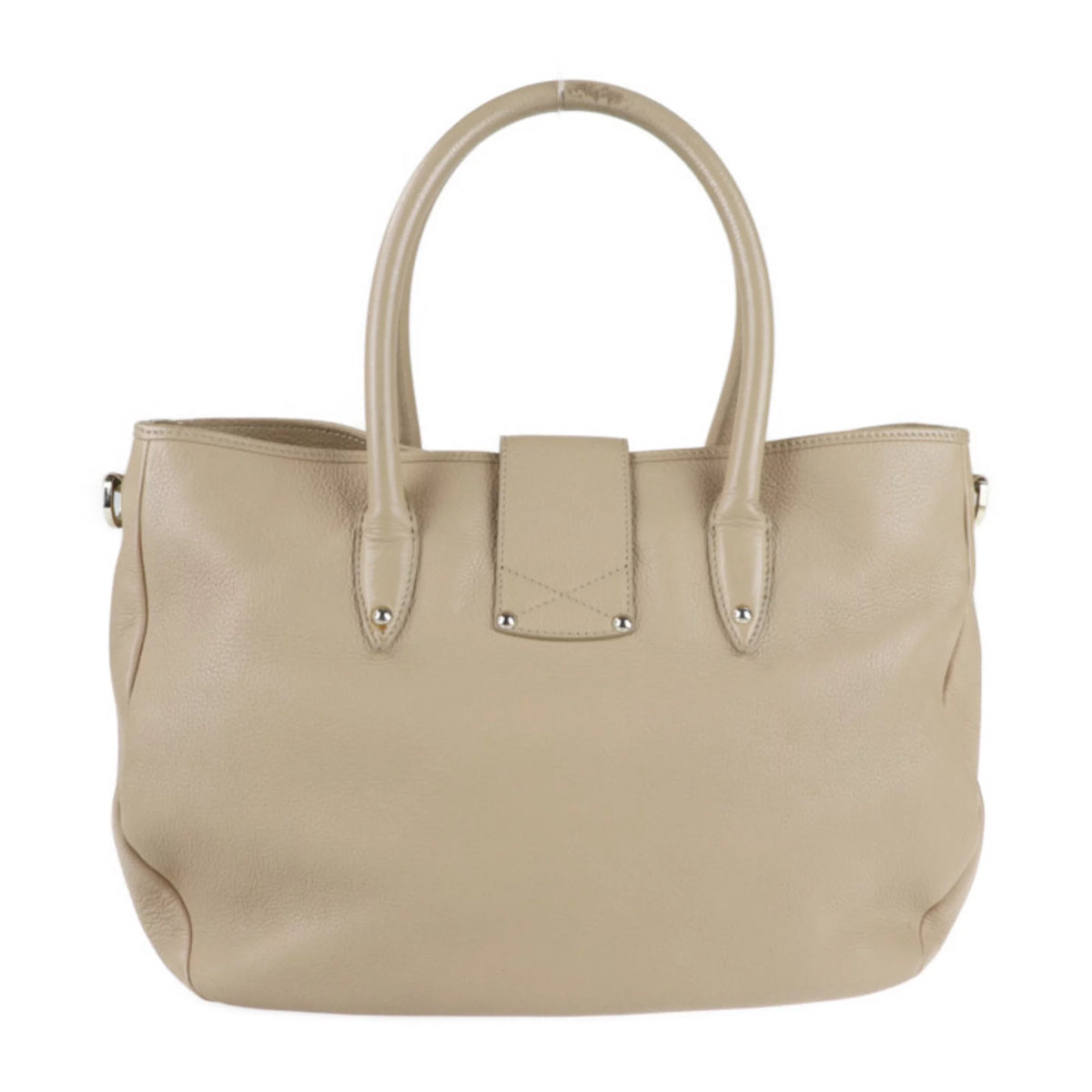 Pre-Owned Beige Leather 2WAY Shoulder Bag T1895