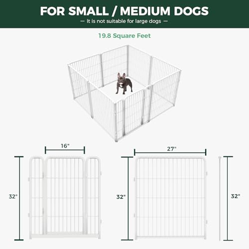 Heavy Duty 32 Inch 6 Panels Black Dog Playpen U878