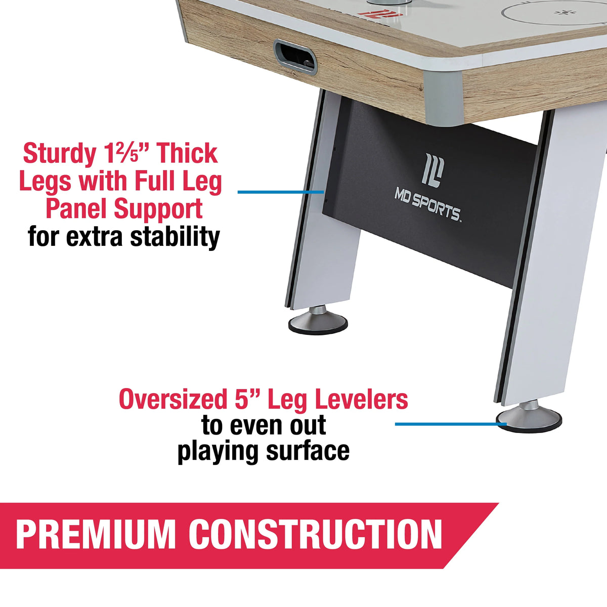7' Air Powered Hockey Table with Pusher and Puck Set T980