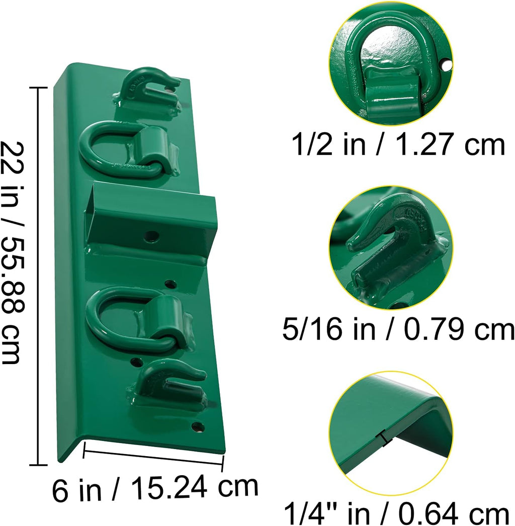 1/4" G70 Forged Bolt on Grab Hooks with 1/2" Shackles B68318