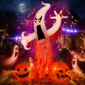 8FT Halloween Inflatables Ghost with Built-in LED Lights Y689