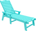 Blue Adjustable Resin Chaise Lounge Chair R7211