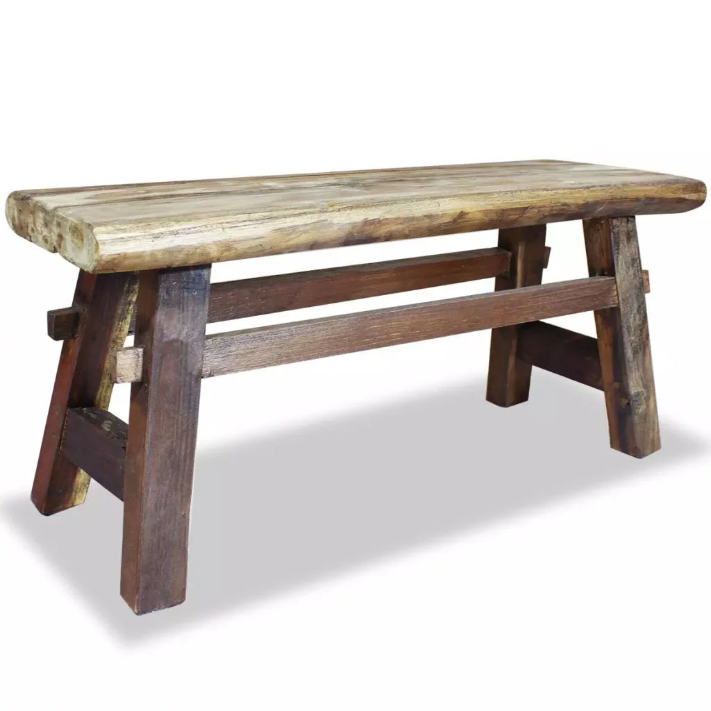 Solid Reclaimed Wood Bench Q898372