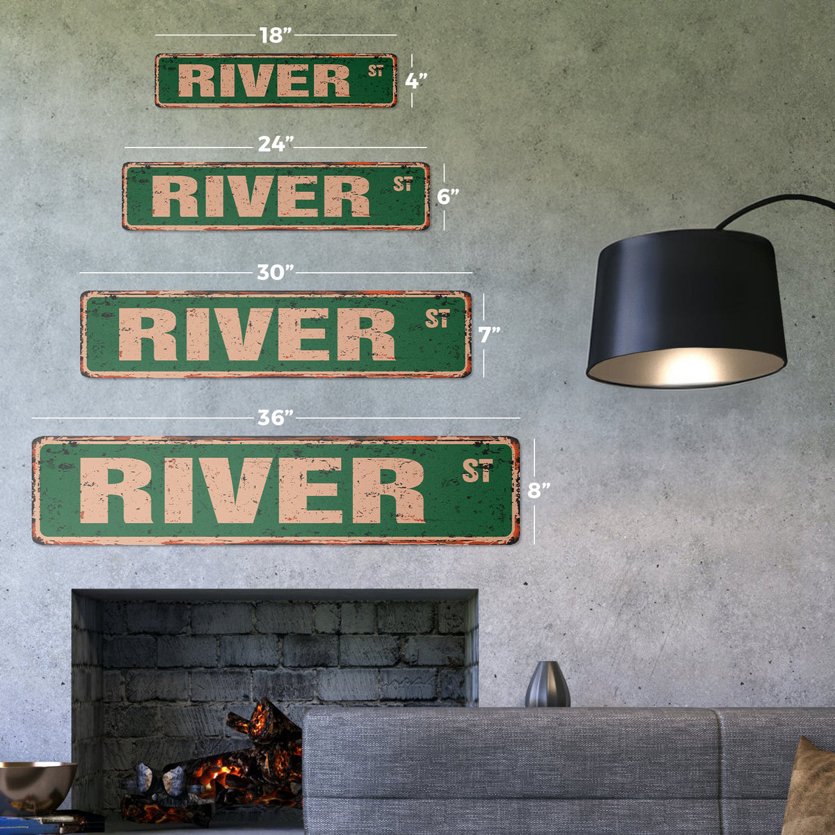 Vintage Aluminum Metal Sign H217