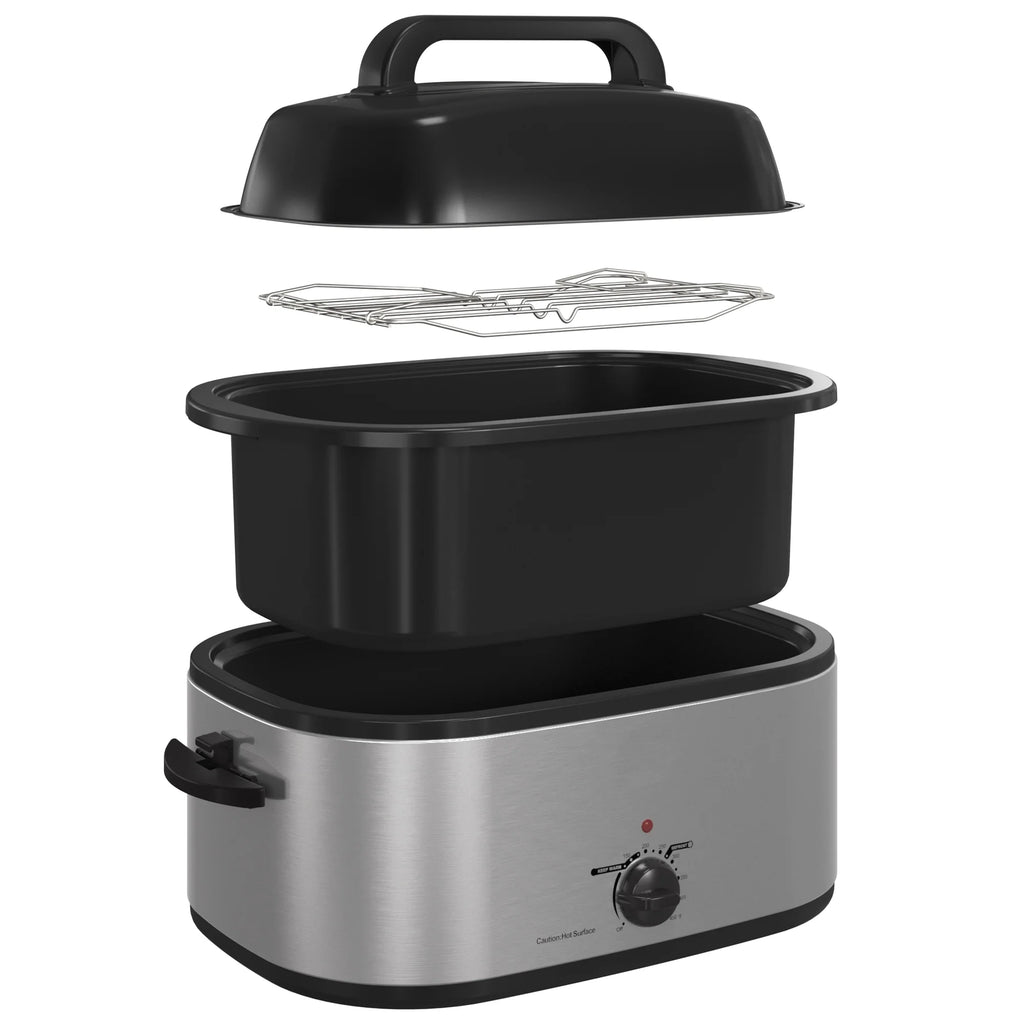 22 Quart Electric Roaster Oven with Self-Basting Lid B774963