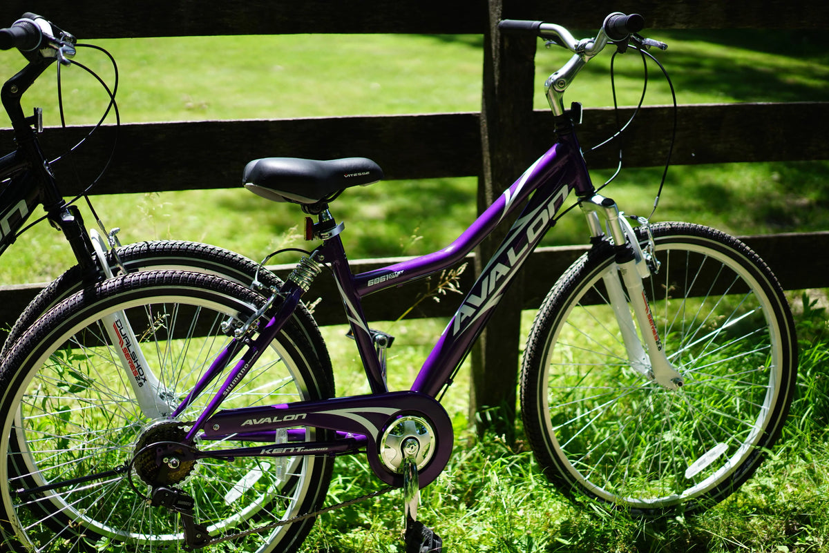 26 In. Purple Full Suspension Hybrid Bike H2100