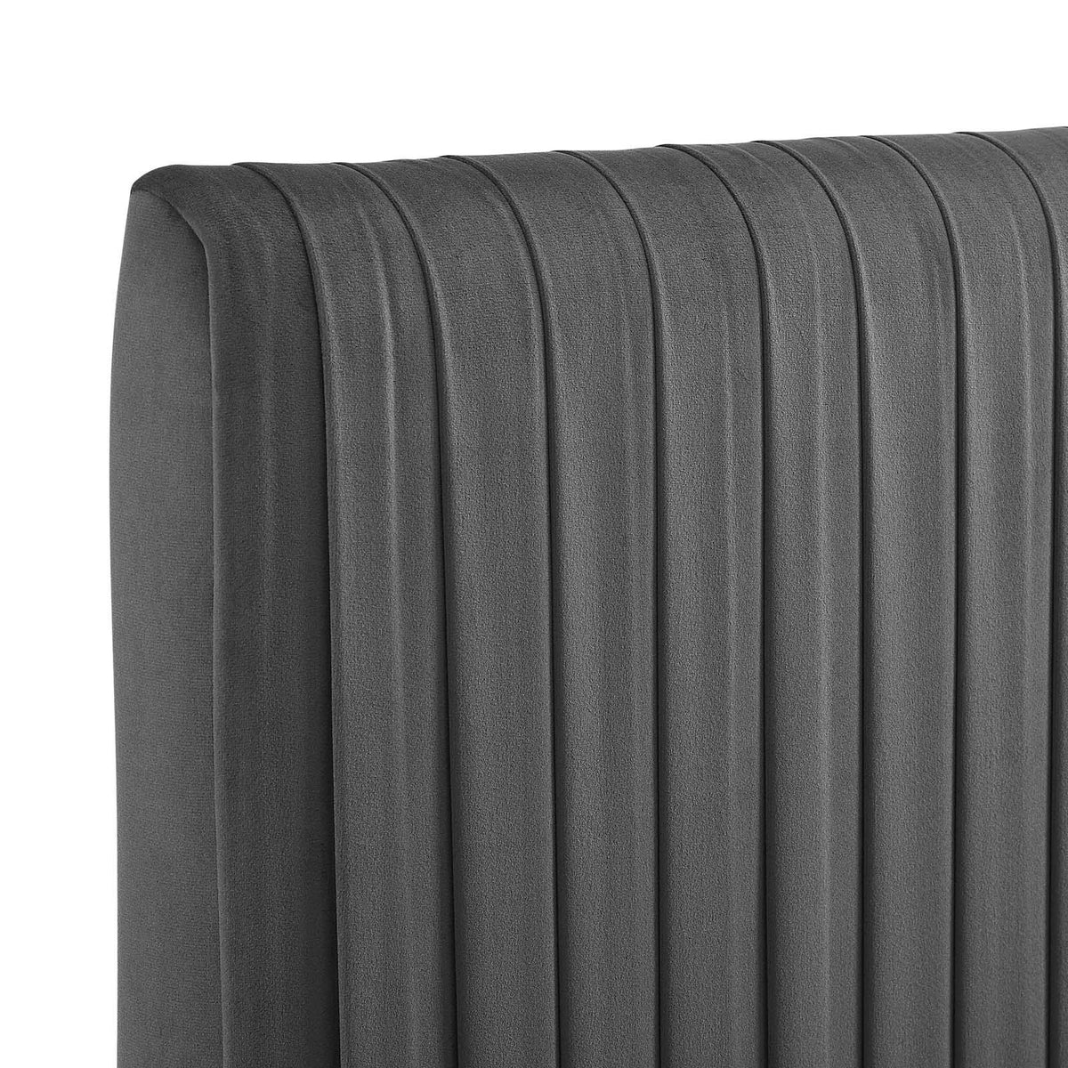 White Performance Velvet King/California King Headboard W115913